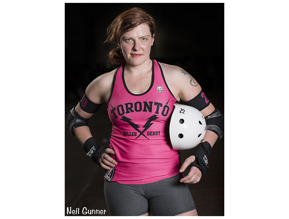 Portrait of Boxcar, Toronto Roller Derby All-Stars