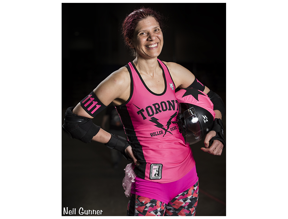 Portrait of Wolverina, Toronto Roller Derby All-Stars